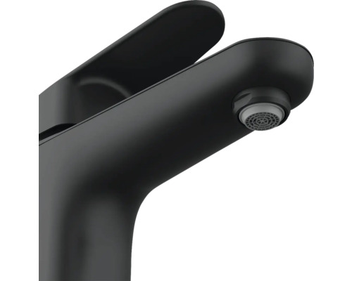 Schwarzer Waschtischmischer