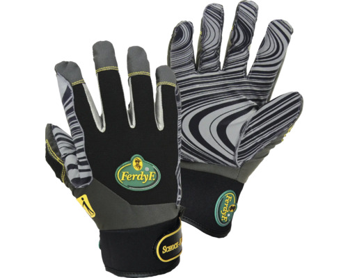 Gants anti-vibrations Mechanics FerdyF gris/noir taille XL, court