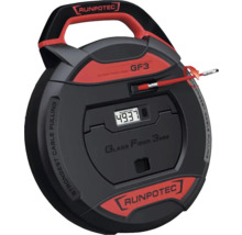Runpotec Kabeltrommel mit Glasfaserzugband