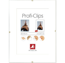 Profi-Clips Bilderrahmen mit den Maßen 30 mal 40 Zentimeter und 21 mal 29,7 Zentimeter