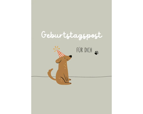 Grußkarte Happy Days Geburtstagspost für dich 12,5x17,5 cm