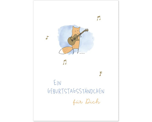 Grußkarte Happy Days Ein Geburtstagsständchen für dich 12,5x17,5 cm