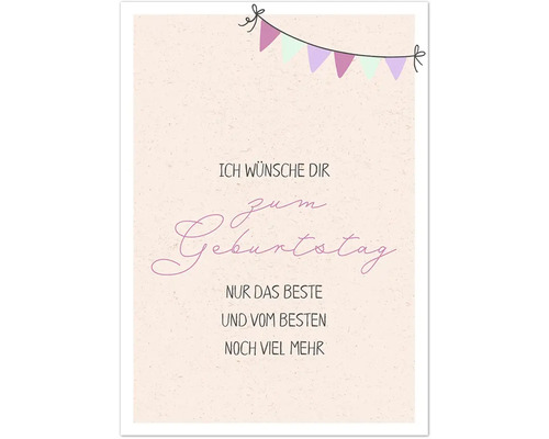 Grußkarte Happy Days Nur das beste und vom besten noch viel mehr 12,5x17,5 cm