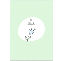 Illustration einer Blume mit dem Schriftzug Für Dich
