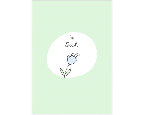 Grußkarte Happy Days Für dich Blume 12,5x17,5 cm