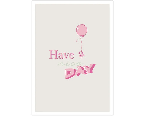 Grußkarte Happy Days Have a nice day 12,5x17,5 cm