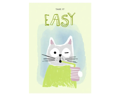Grußkarte Happy Days Take it easy 12,5x17,5 cm