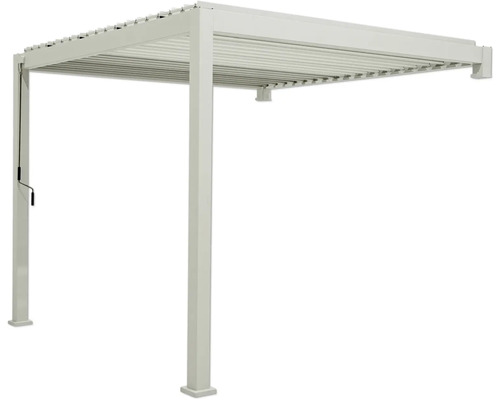Pergola autoportante avec toit à lamelles pour l''ombrage de terrasse