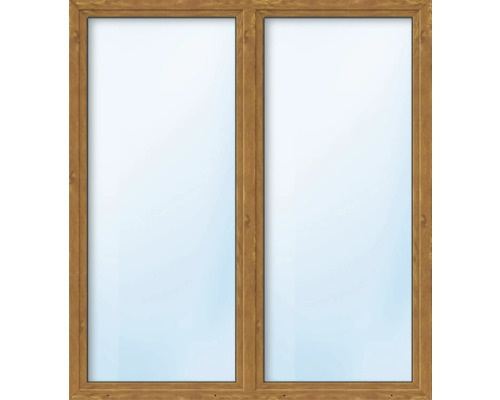 ARON Basic+ Kunststofffenster 2 Flügelig (Dreh/Dreh-Kipp) mit beweglichem Pfosten (Stulp) ESG 135x210 cm Golden Oak ARON Basic+ Kunststofffenster 2 Flügelig (Dreh/Dreh-Kipp) mit beweglichem Pfosten (Stulp) ESG 135x210 cm Golden Oak