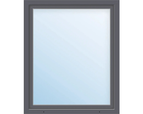 ARON Basic+ Kunststofffenster 1 Flügelig (Dreh-Kipp) 50x50 cm RAL 7016 anthrazitgrau DIN Links