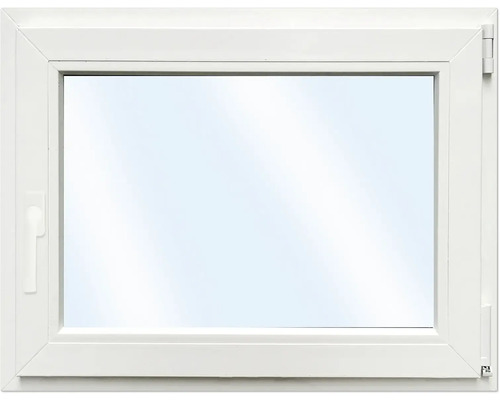 Fenêtre plastique ARON Basic+ 1 vantail (oscillo-battant) 65x50 cm RAL 9016 blanc signalisation tirant droit