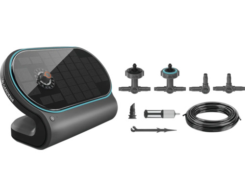 Gardena Micro-Drip-System Contrôle d''irrigation solaire avec accessoires d''irrigation