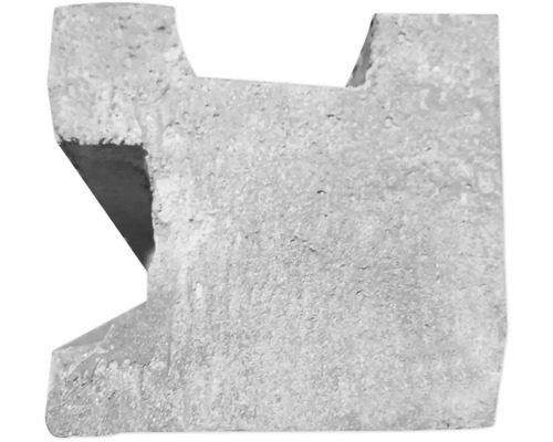 Pierre de construction grise avec rainure et languette