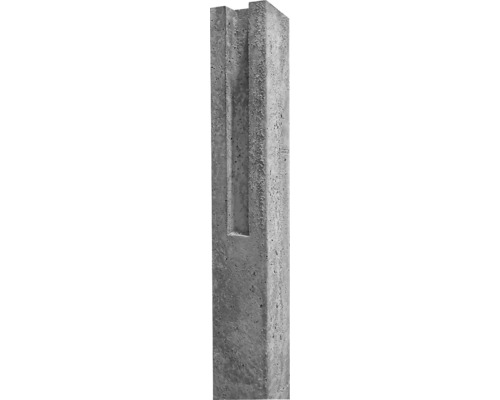 Stèle en béton avec encoche