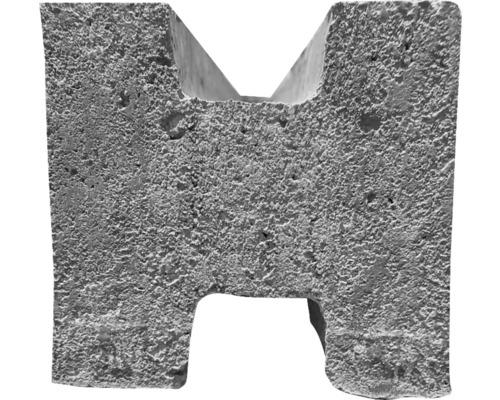 Pavé en béton gris avec rainure