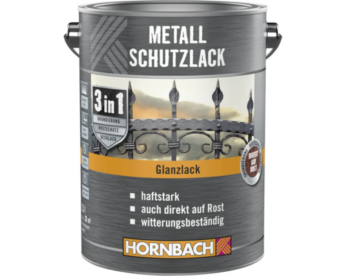 Dose Metallschutzlack, 3 in 1 Grundierung, Rostschutz, Decklack