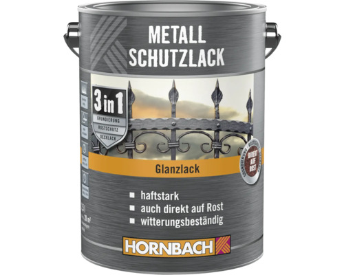 Boîte de peinture de protection pour métaux, finition brillante, Hornbach