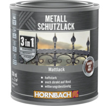 Peinture anti-rouille HORNBACH 3 en 1 mate gris argent 250 ml