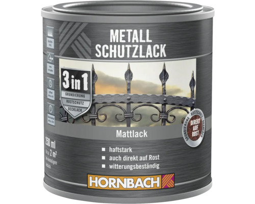 Boîte de peinture de protection pour métaux 3 en 1 antirouille de Hornbach