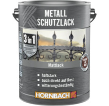 Peinture anti-rouille HORNBACH 3 en 1 mate gris argent 2,5 l