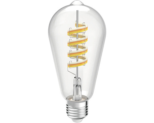 Ampoule LED intelligente à intensité lumineuse variable E27/4,9W transparent 470 lm 2700- 6500 K RVBB blanc réglable