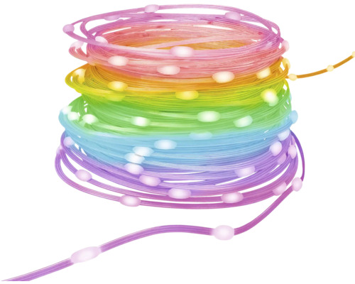 Guirlande lumineuse à LED intelligente Hama à intensité lumineuse variable multicolor changement de couleur IP65 55 lm 10 m 5 V Guirlande lumineuse LED, enroulée