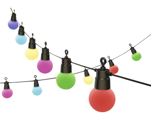 Guirlande lumineuse à LED intelligente Hama IP44 5 lm 8 m WiFi guirlande lumineuse Guirlande lumineuse avec ampoules multicolores