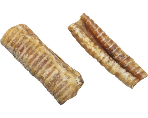 Deux friandises à mâcher pour chiens en peau de bœuf