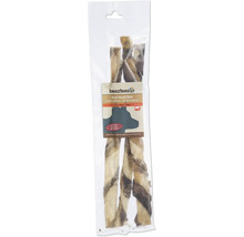 Peau de tête de boeuf Beetztees dans un sac transparent