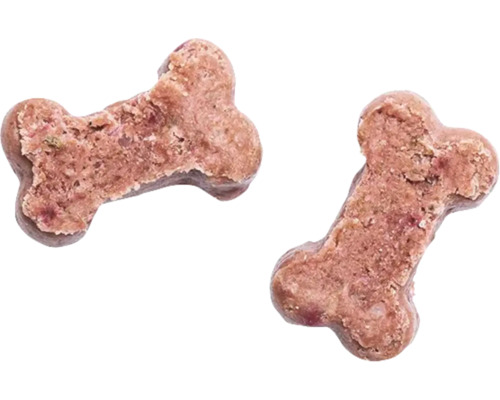 Deux friandises pour chiens en forme d''os