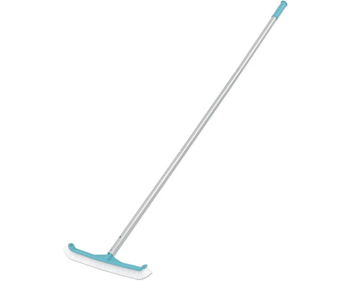 Brosse anti-algues avec manche télescopique pour le nettoyage des bassins