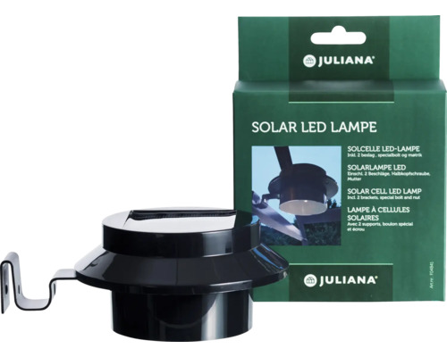 Juliana Solar LED Lampe mit Montagezubehör
