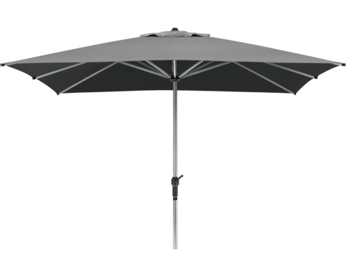 Sonnenschirm Santorini Schneider Schirme 325 cm anthrazit Grauer rechteckiger Sonnenschirm für den Aussenbereich