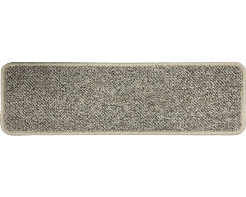 Stufenmatte Mistral rechteckig beige 20x65 cm Stufenmatte aus Teppich für den Innenbereich