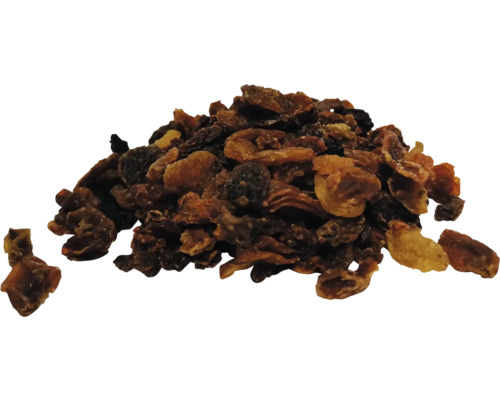 Haufen getrockneter Korinthen