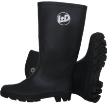 Paire de bottes en caoutchouc noires avec logo L&D