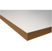 Panneau de bois avec revêtement blanc