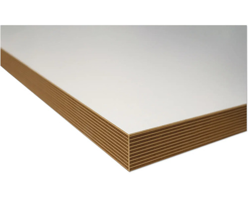 Panneau de bois avec revêtement blanc