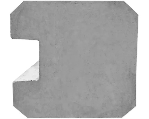 Bordure de trottoir en béton avec évidement