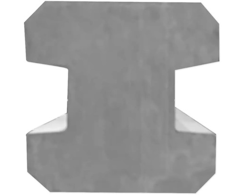 Pavé en béton en forme de I