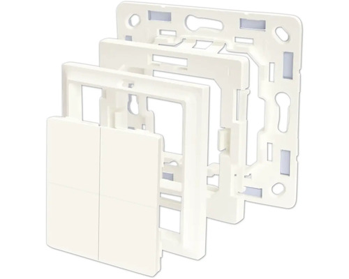 Lichtschaltereinsatz mit Rahmen zur Installation in Innenräumen