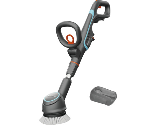 Brosse à joints sans fil Gardena avec tête de brosse et protection de la batterie