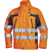 Veste de sécurité orange avec bandes réfléchissantes