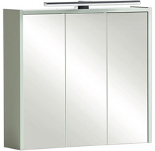 Spiegelschrank Palermo 65 x 16 x 62,7 cm pistazie 3-türig LED