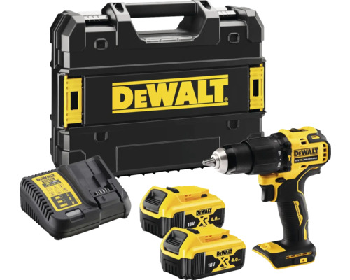 DeWalt Akku-Bohrschrauber Set mit zwei Akkus, Ladegerät und Werkzeugkoffer
