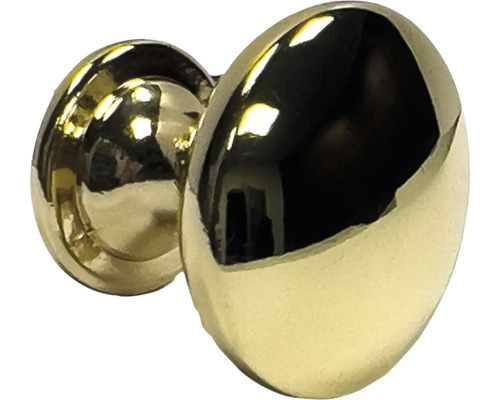 Bouton de meuble doré brillant Øxh 23/22 mm