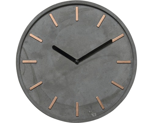 Horloge murale béton gris Ø 28 cm-0