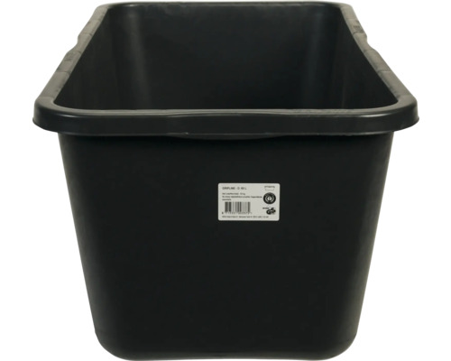 Cuve à mortier noire d''une capacité de 65 litres