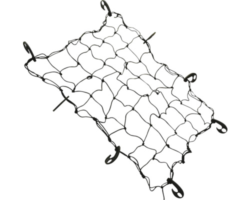 Filet à bagages avec crochets pour sécuriser le chargement