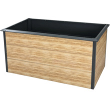 Jardinière surélevée en bois et métal pour le jardin